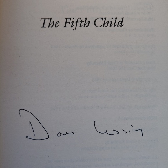 Book - Doris Lessing - THE FIFTH CHILD - signed paperback - Picture 3 of 4